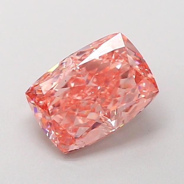 1.56 Ct. Fancy Intense Brownish Pink Cushion Lab Grown Diamond