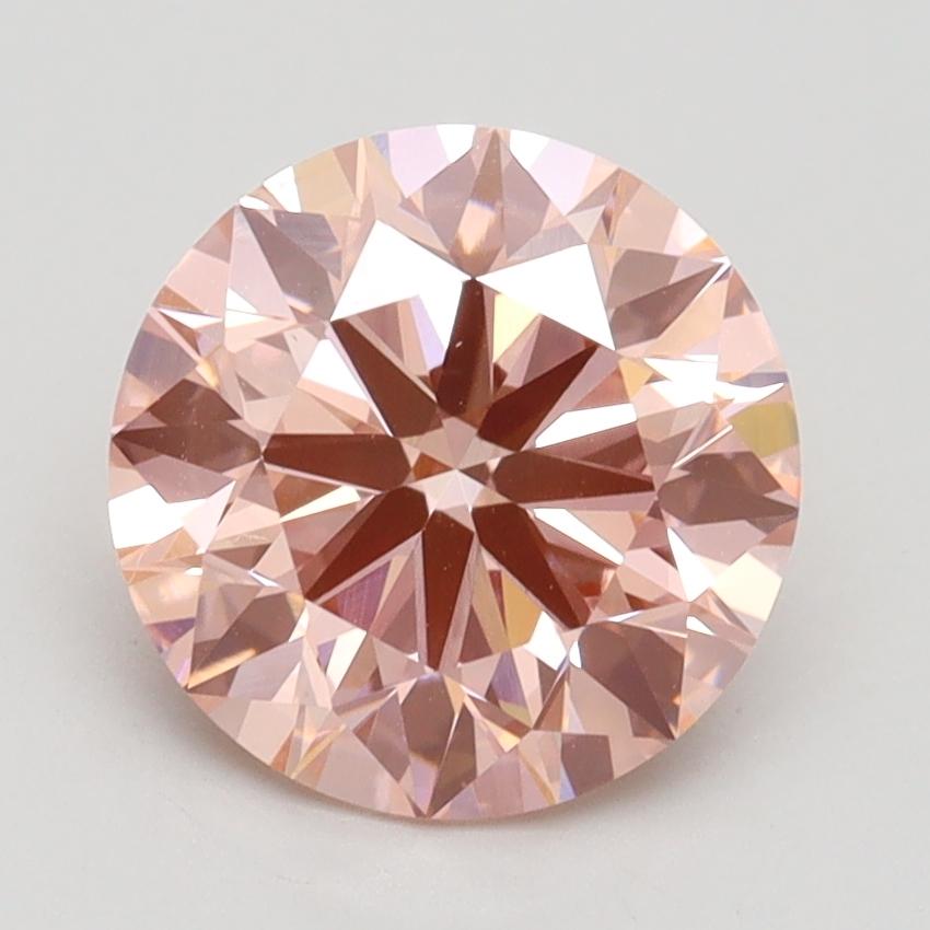 2.31 Ct. Fancy Intense Pink Round Lab Grown Diamond