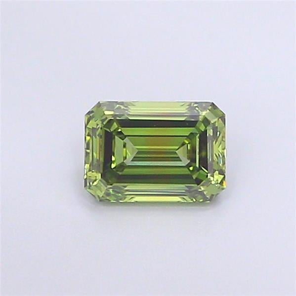 1.07 Ct. Fancy Vivid  Green Emerald Lab Grown Diamond