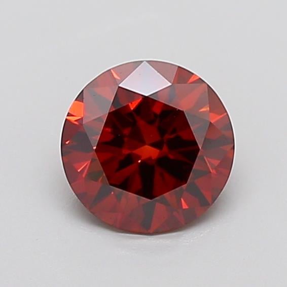 1.34 Ct. Fancy Deep  Orange Round Lab Grown Diamond