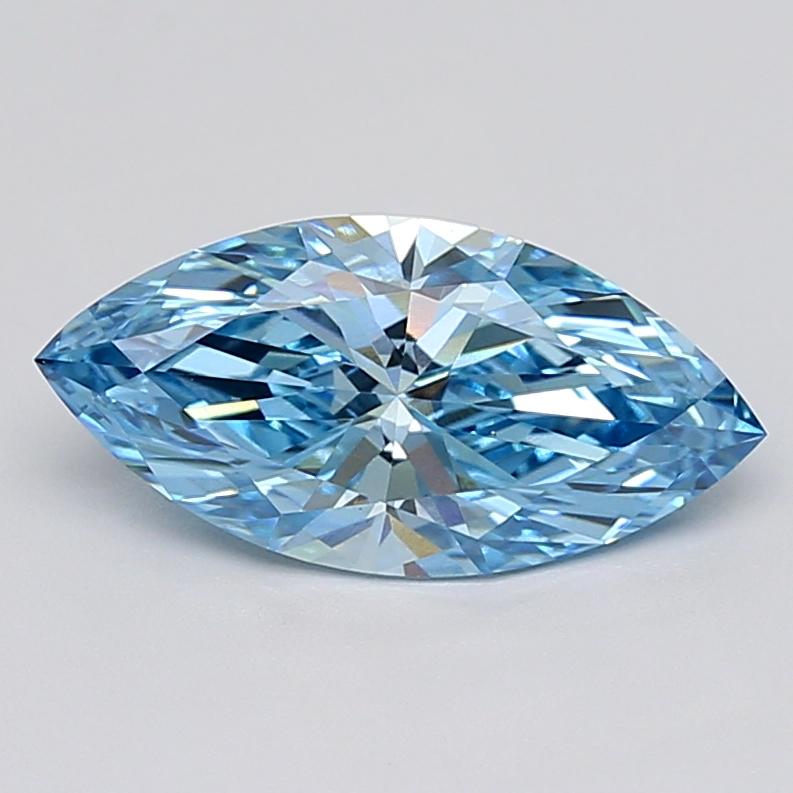 2.10 Ct. Fancy Vivid  Blue Marquise Lab Grown Diamond