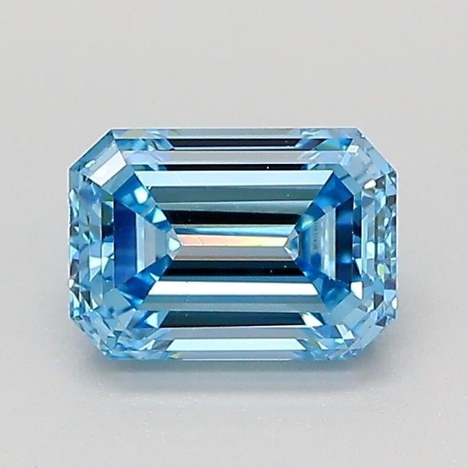 1.02 Ct. Fancy Vivid  Blue Emerald Lab Grown Diamond