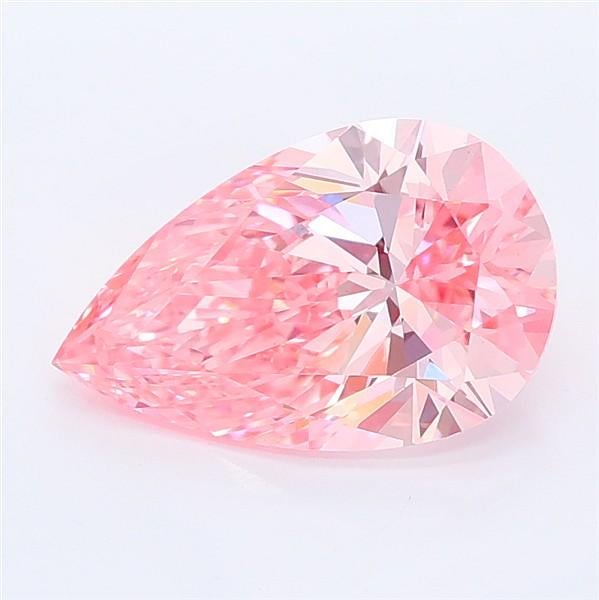 2.06 Ct. Fancy Vivid Pink Pear Lab Grown Diamond