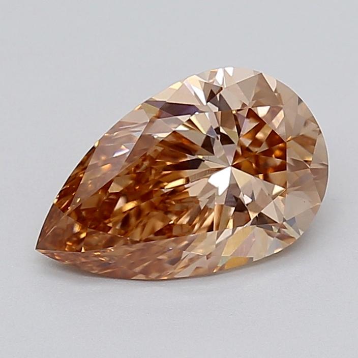 2.07 Ct. Light  Brown Pear Lab Grown Diamond