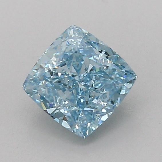 1.07 Ct. Fancy Vivid Blue Cushion Lab Grown Diamond