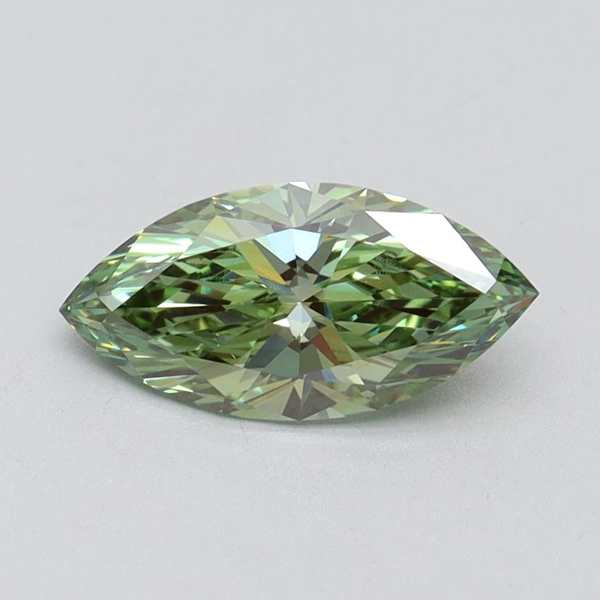 1.00 Ct. Fancy Vivid Green Marquise Lab Grown Diamond