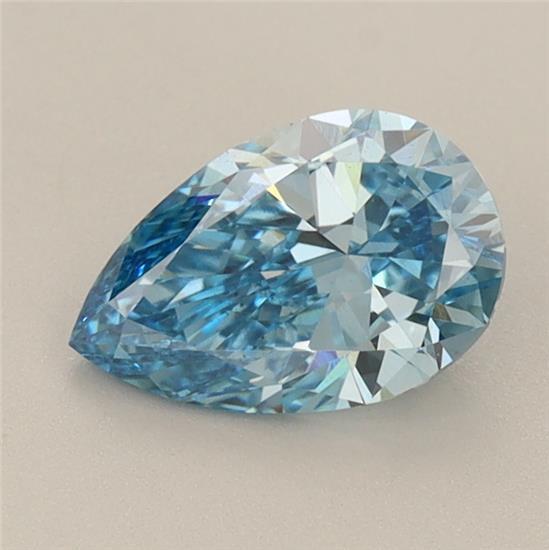 1.01 Ct. Fancy Vivid Blue Pear Lab Grown Diamond
