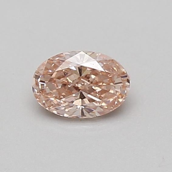 0.42 Ct. Fancy Intense Pink Oval Lab Grown Diamond