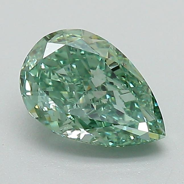1.03 Ct. Fancy Vivid Green Pear Lab Grown Diamond