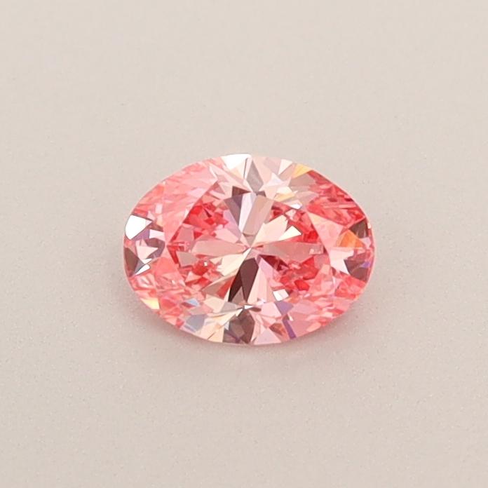 0.31 Ct. Fancy Intense  Pink Oval Lab Grown Diamond
