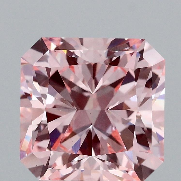3.01 Ct. Fancy Intense Pink Radiant Lab Grown Diamond