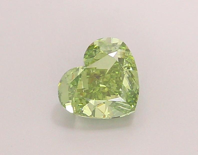 1.02 Ct. Fancy Vivid Green Heart Lab Grown Diamond