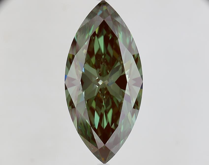 11.03 Ct. Fancy Deep Green Marquise Lab Grown Diamond