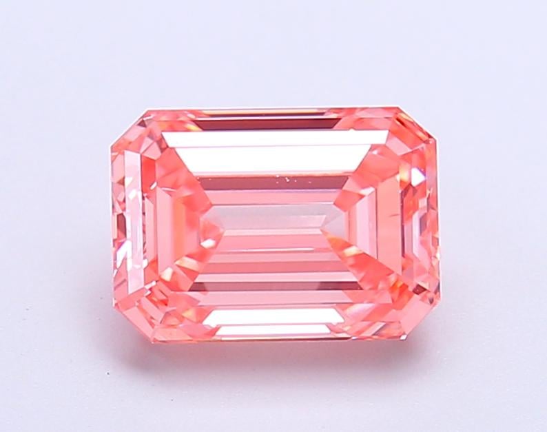 2.05 Ct. Fancy Vivid Pink Emerald Lab Grown Diamond