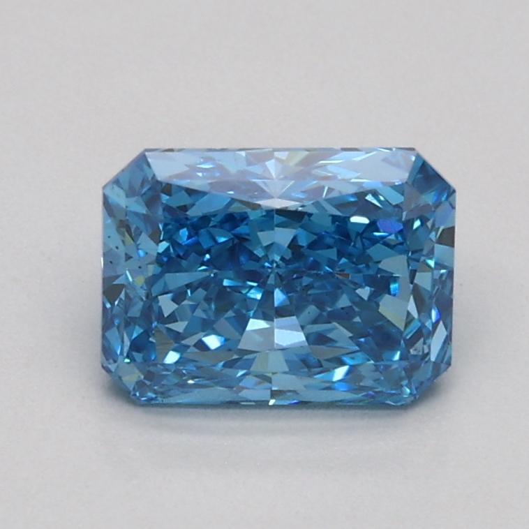 0.83 Ct. Fancy Vivid Blue Radiant Lab Grown Diamond