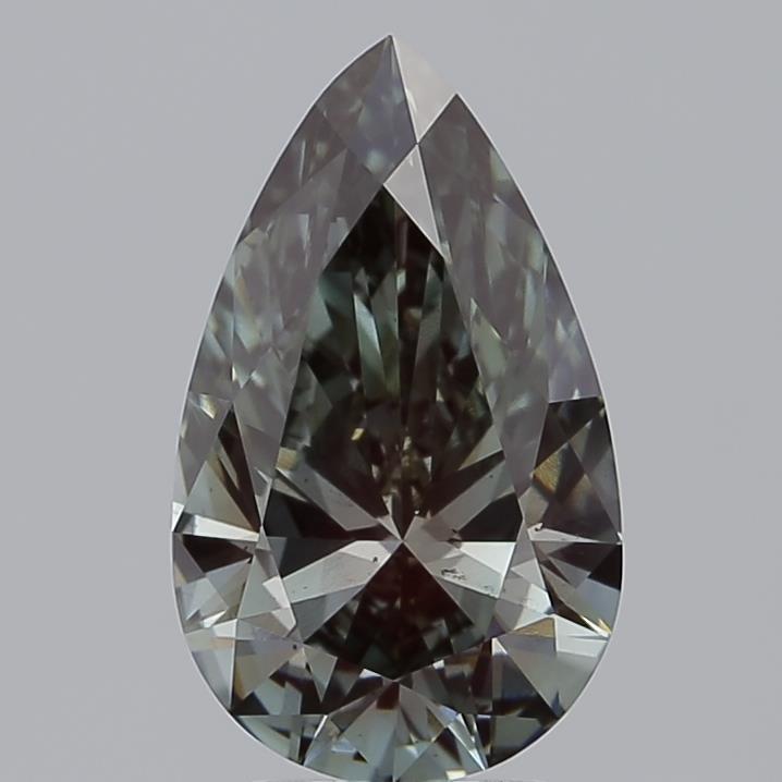 3.04 Ct. Fancy Deep Green Pear Lab Grown Diamond