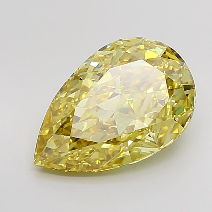 5.12 Ct. Fancy Intense Yellow Pear Lab Grown Diamond