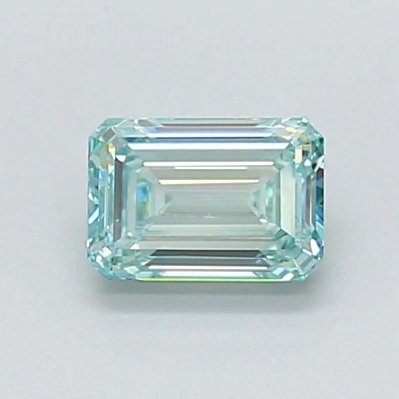 0.77 Ct. Fancy Vivid Green Emerald Lab Grown Diamond
