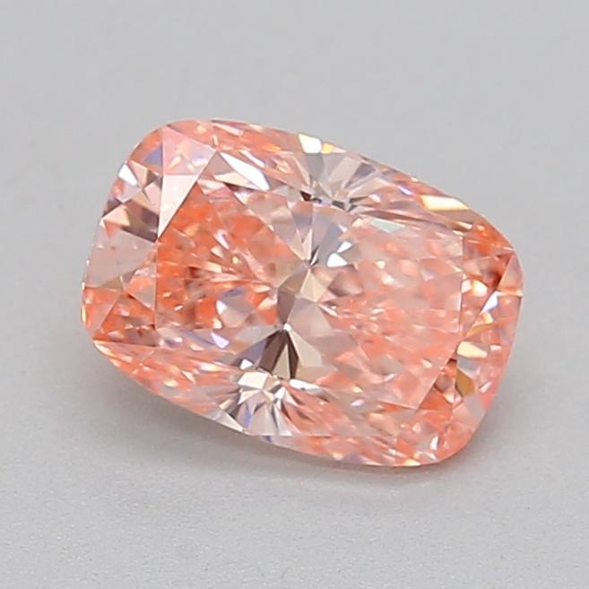 0.97 Ct. Fancy Vivid  Pink Cushion Lab Grown Diamond