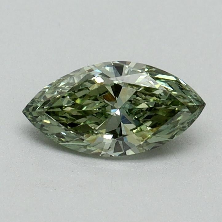 0.41 Ct. Fancy Vivid Green Marquise Lab Grown Diamond
