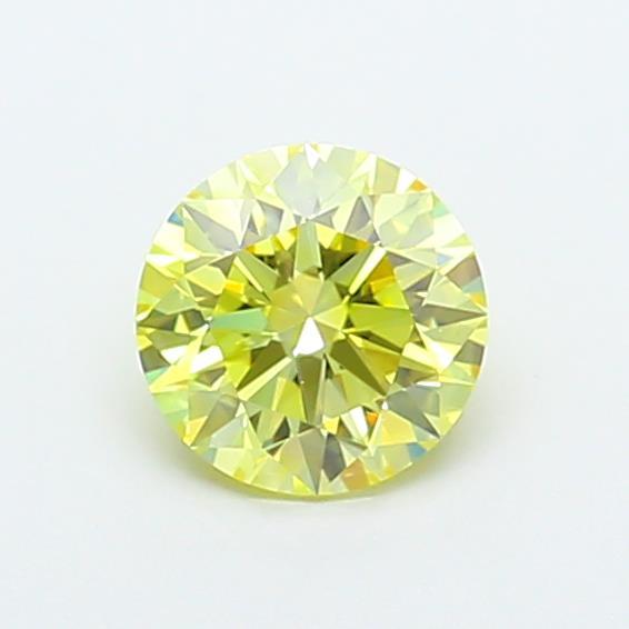 1.10 Ct. Fancy Intense Yellow Round Lab Grown Diamond