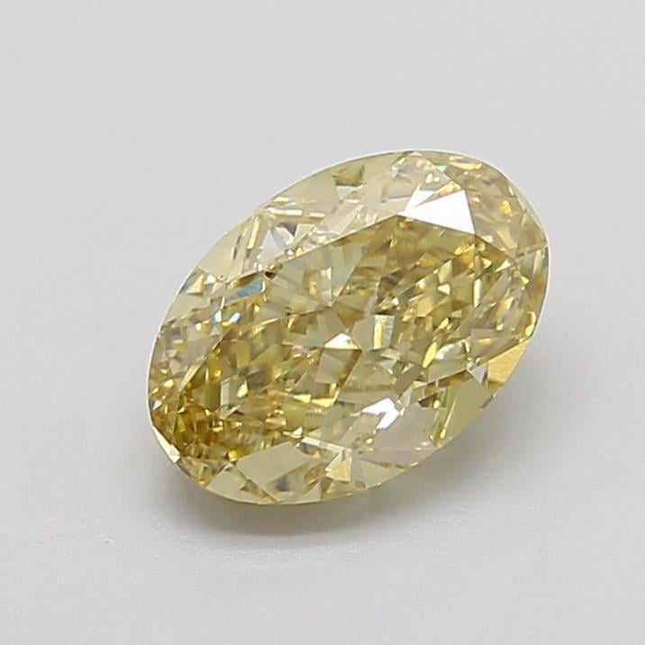 3.11 Ct. Fancy  Yellow Oval Lab Grown Diamond