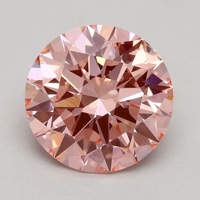 1.70 Ct. Fancy Intense Pink Round Lab Grown Diamond