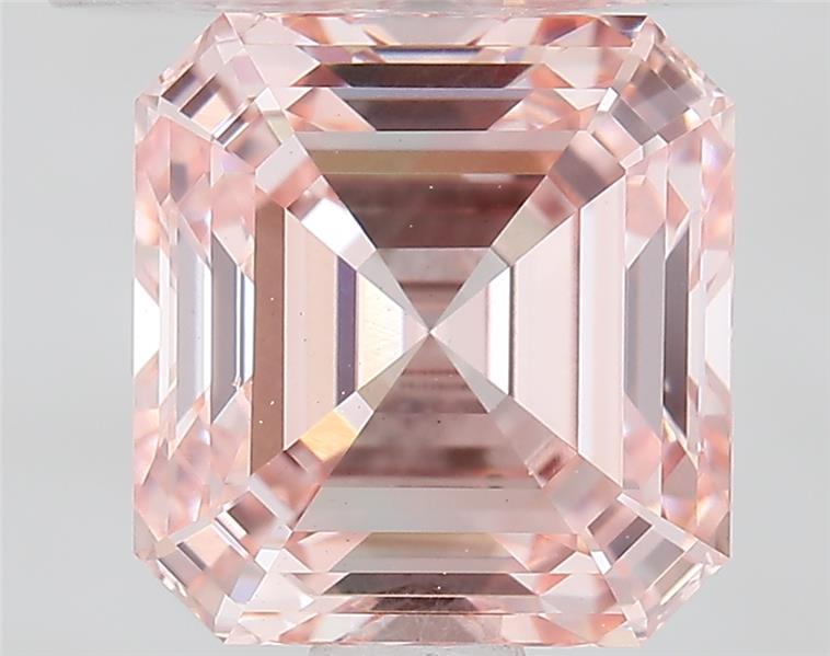 1.53 Ct. Fancy Intense  Pink Asscher Lab Grown Diamond