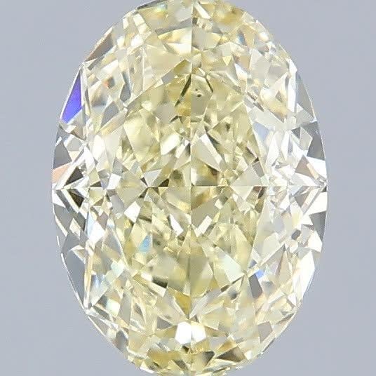 1.02 Ct. Fancy Yellow Oval Lab Grown Diamond
