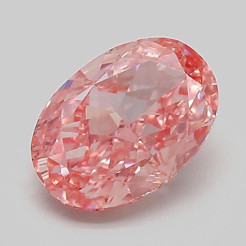 2.06 Ct. Fancy Vivid  Pink Oval Lab Grown Diamond