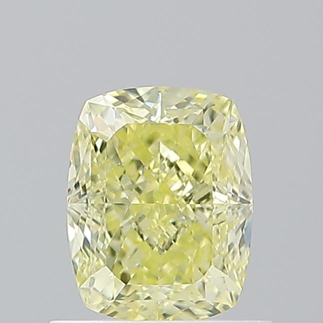 1.01 Ct. Fancy Intense  Yellow Cushion Diamond