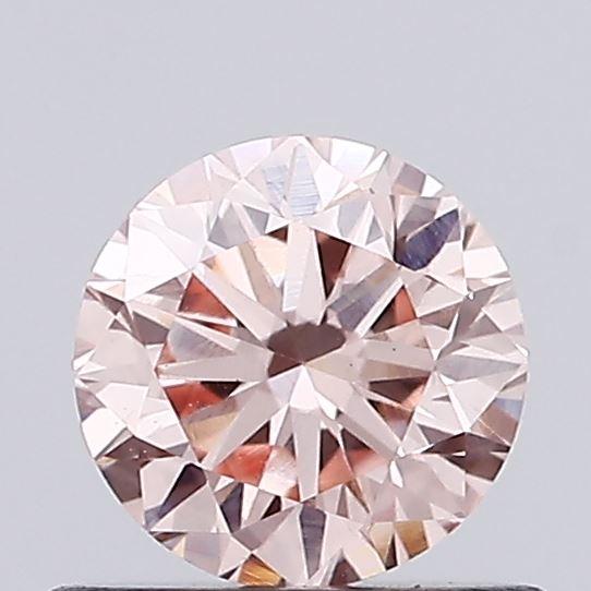 0.61 Ct. Fancy Intense Pink Round Lab Grown Diamond