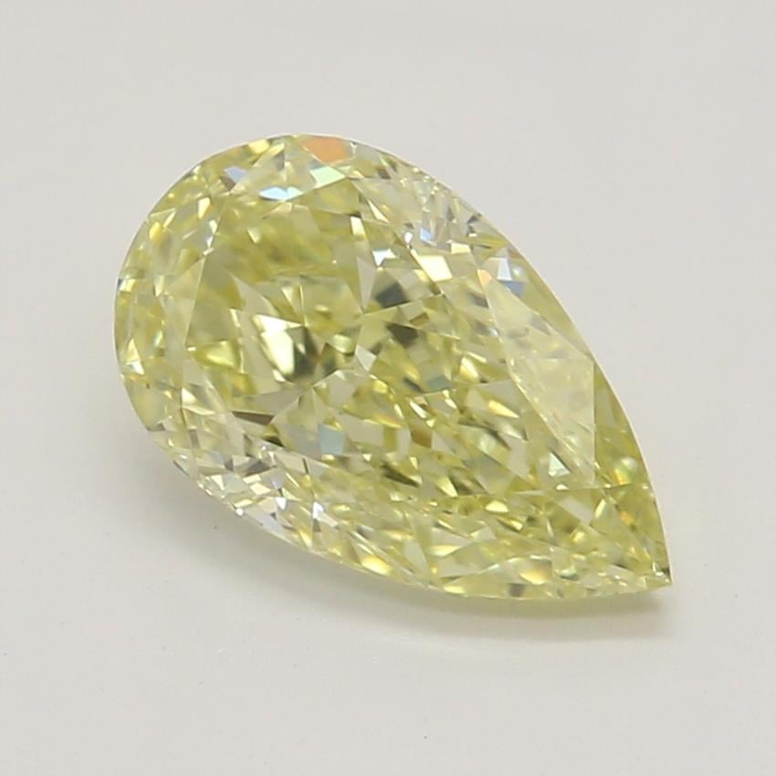 0.71 Ct. Fancy Yellow Pear Diamond