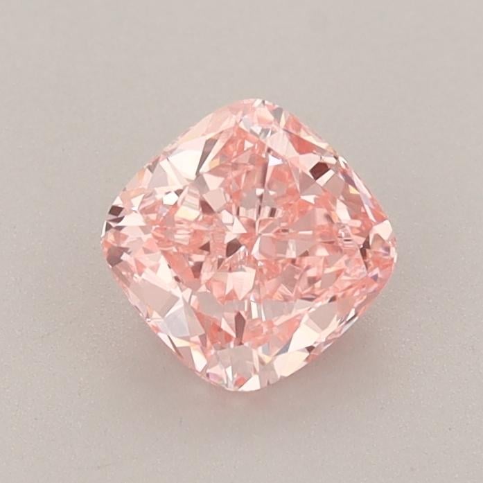 0.74 Ct. Fancy Vivid  Pink Cushion Lab Grown Diamond