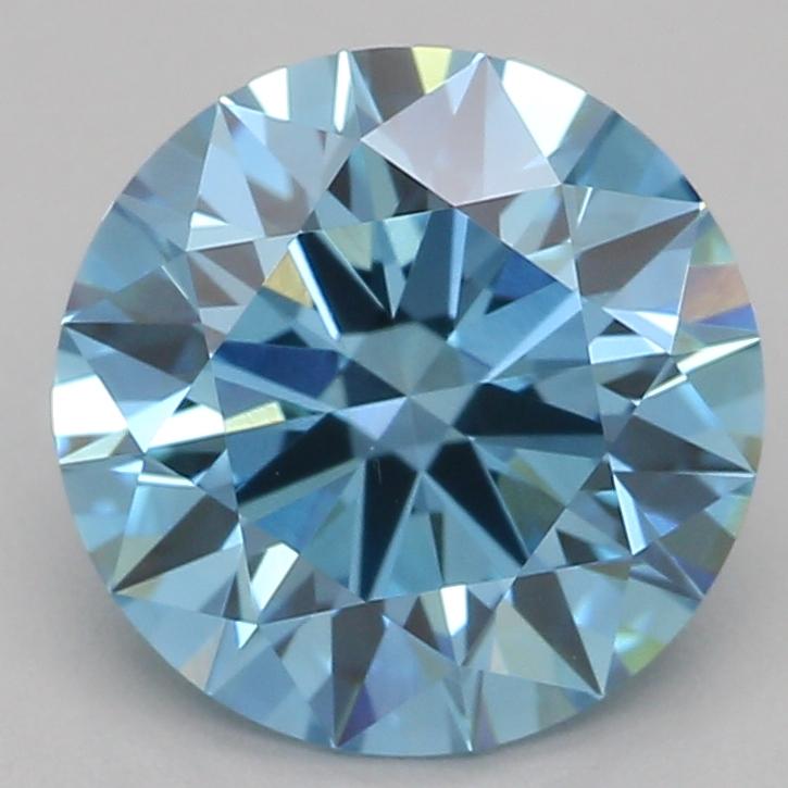 1.55 Ct. Fancy Vivid Blue Round Lab Grown Diamond