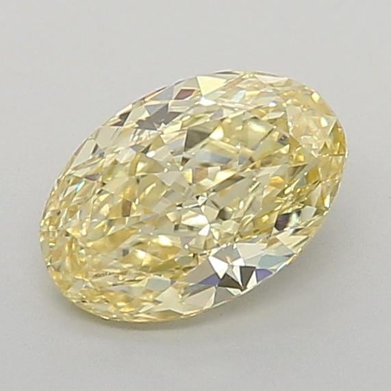 1.09 Ct. Fancy Intense  Yellow Oval Lab Grown Diamond
