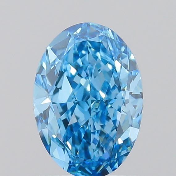 1.01 Ct. Fancy Vivid Blue Oval Lab Grown Diamond