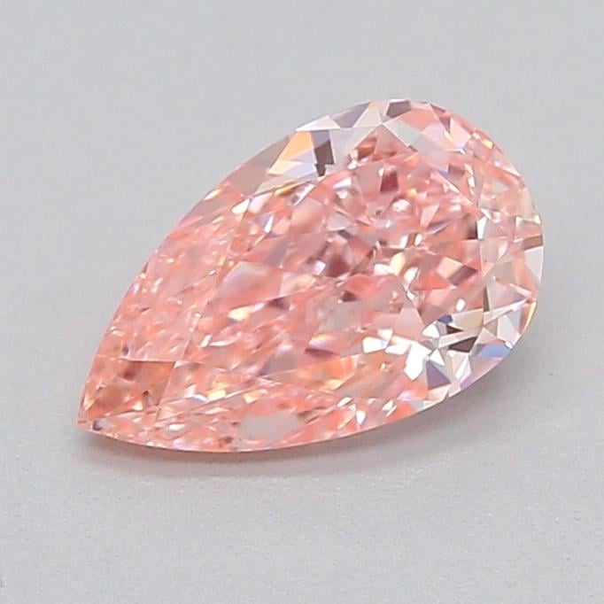 0.51 Ct. Fancy Vivid  Pink Pear Lab Grown Diamond