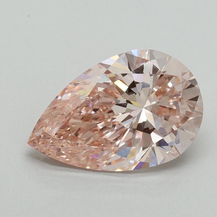 2.01 Ct. Fancy Intense Pink Pear Lab Grown Diamond