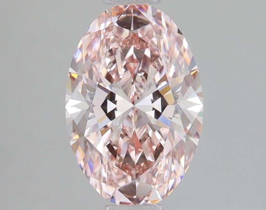 1.58 Ct. Fancy Intense Pink Oval Lab Grown Diamond