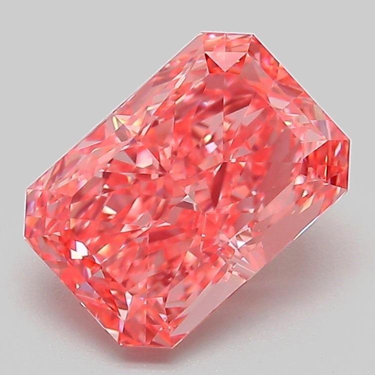 2.09 Ct. Fancy Vivid Pink Radiant Lab Grown Diamond
