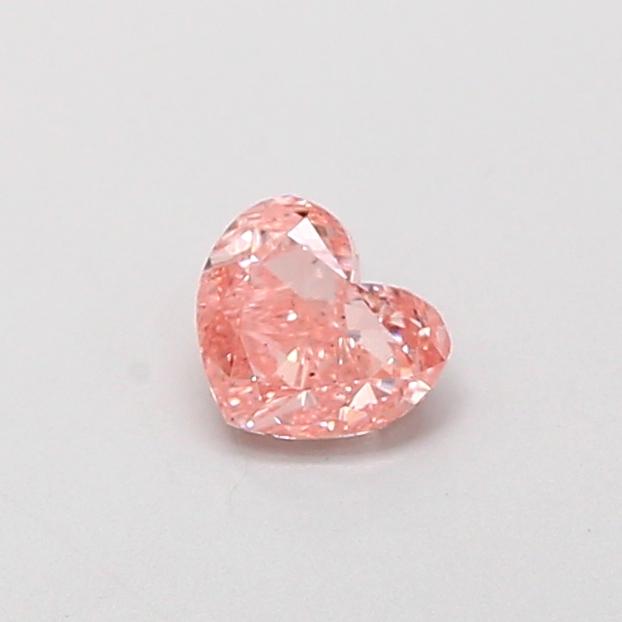 0.35 Ct. Fancy Intense  Pink Heart Lab Grown Diamond