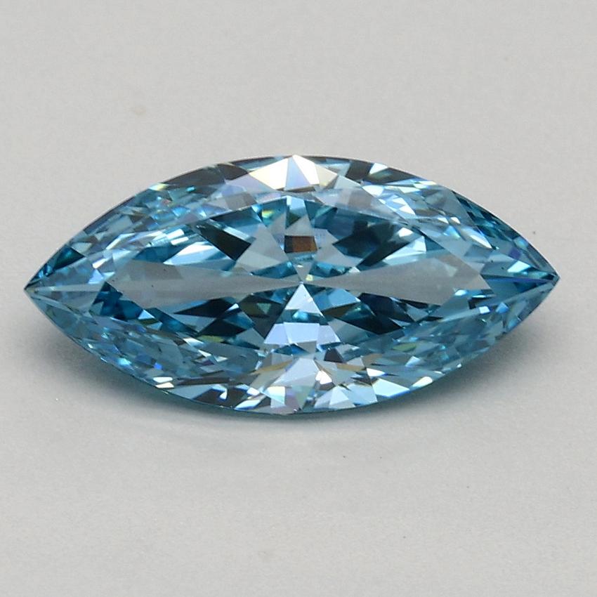 1.00 Ct. Fancy Vivid Blue Marquise Lab Grown Diamond