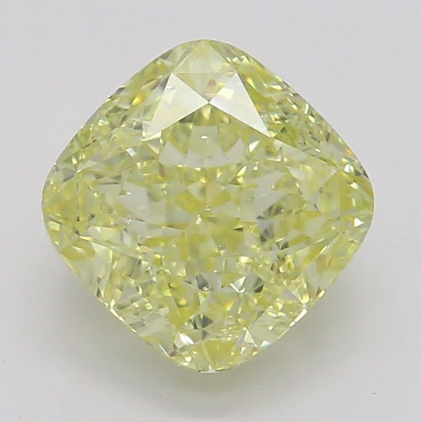 1.08 Ct. Fancy Yellow Cushion Diamond