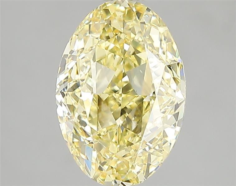 2.57 Ct. Fancy Intense Yellow Oval Lab Grown Diamond