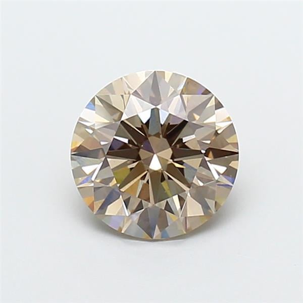 1.60 Ct. Fancy Light Brown Round Lab Grown Diamond