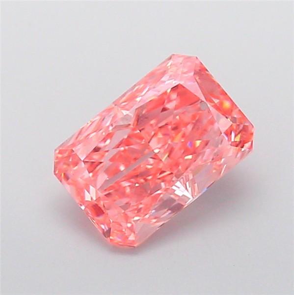 2.50 Ct. Fancy Vivid Pink Radiant Lab Grown Diamond