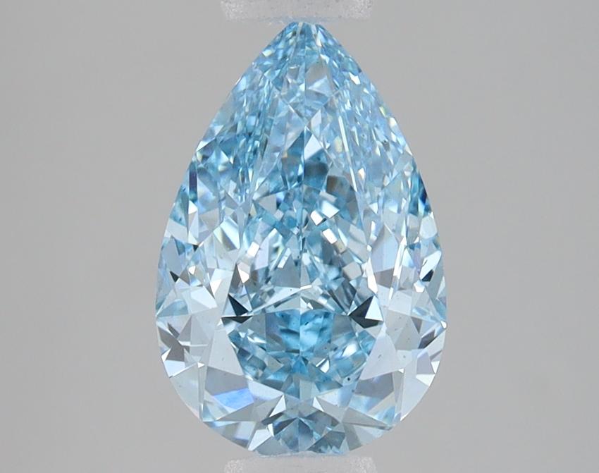 2.10 Ct. Fancy Vivid Blue Pear Lab Grown Diamond