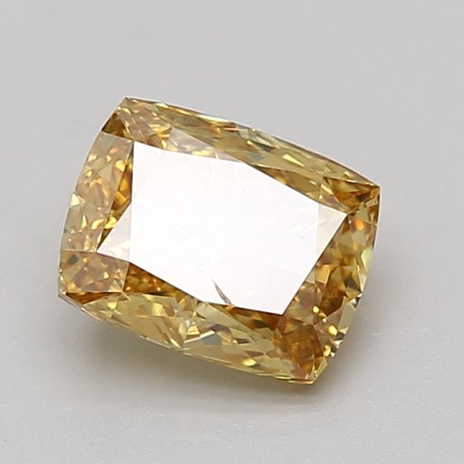1.64 Ct. Fancy Intense Yellow Cushion Lab Grown Diamond