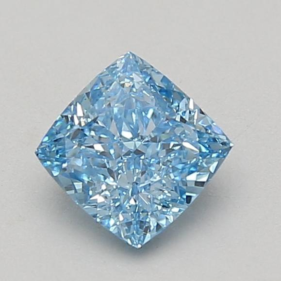1.08 Ct. Fancy Vivid Blue Cushion Lab Grown Diamond